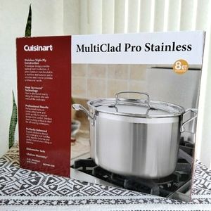 Just in! CUISINART 8 QT Stockpot  MultiClad Pro Stainless MCP66-24N